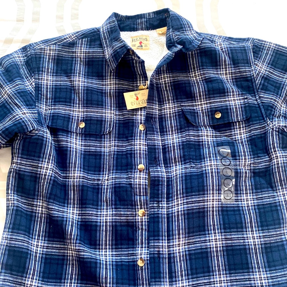 NWT Red Head Brand Co. Sherpa lined flannel